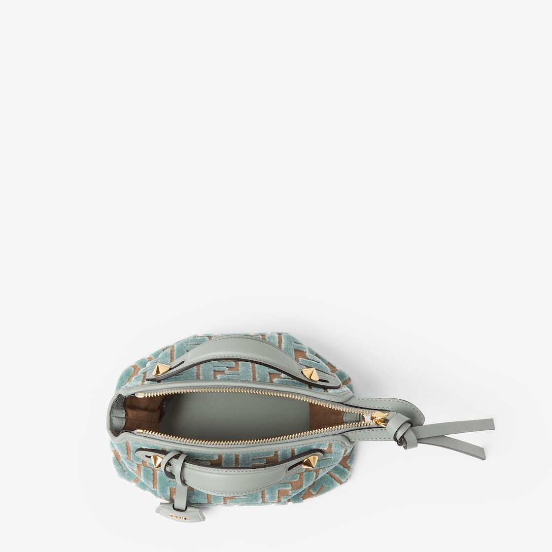 FENDI By The Way Soft Mini Matcha green FF jacquard velvet mini-bag - Image 2